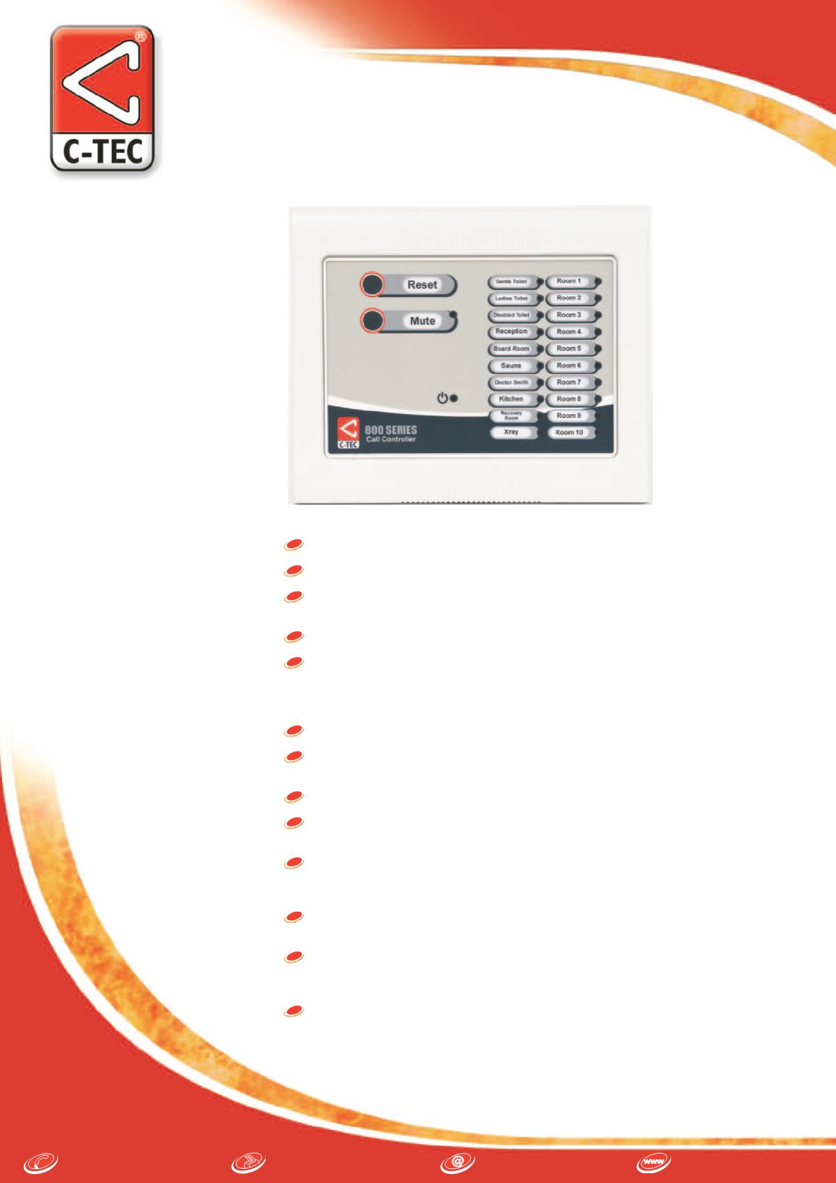 800 Series 10-20 Zone Call Controller
