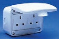 VX5200 - 2 GANG 13A UNSWITCHED SOCKET OUTLET IP55 Img1
