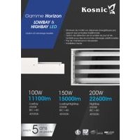 Gamme Horizon LowBay & HighBay LED (Kosnic Lighting France)