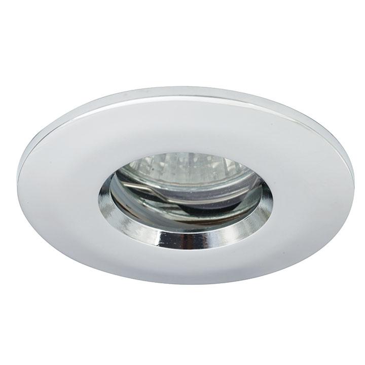 IP65 MR16/GU10 DieCast Bathroom Downlight 50W Chrome