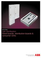 Sub Distribution - Panel Boards, Distribution Boards & Consumer Units